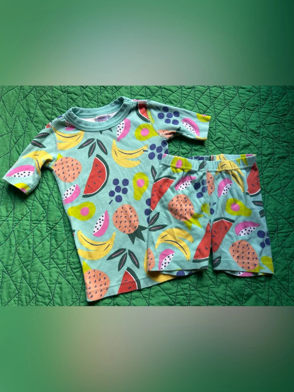 Hanna Andersson Fruit-Print Long Sleeve Pajama Set